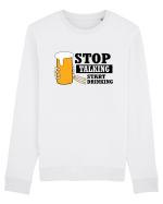 Stop Talking Start Drinking Bluză mânecă lungă Unisex Rise