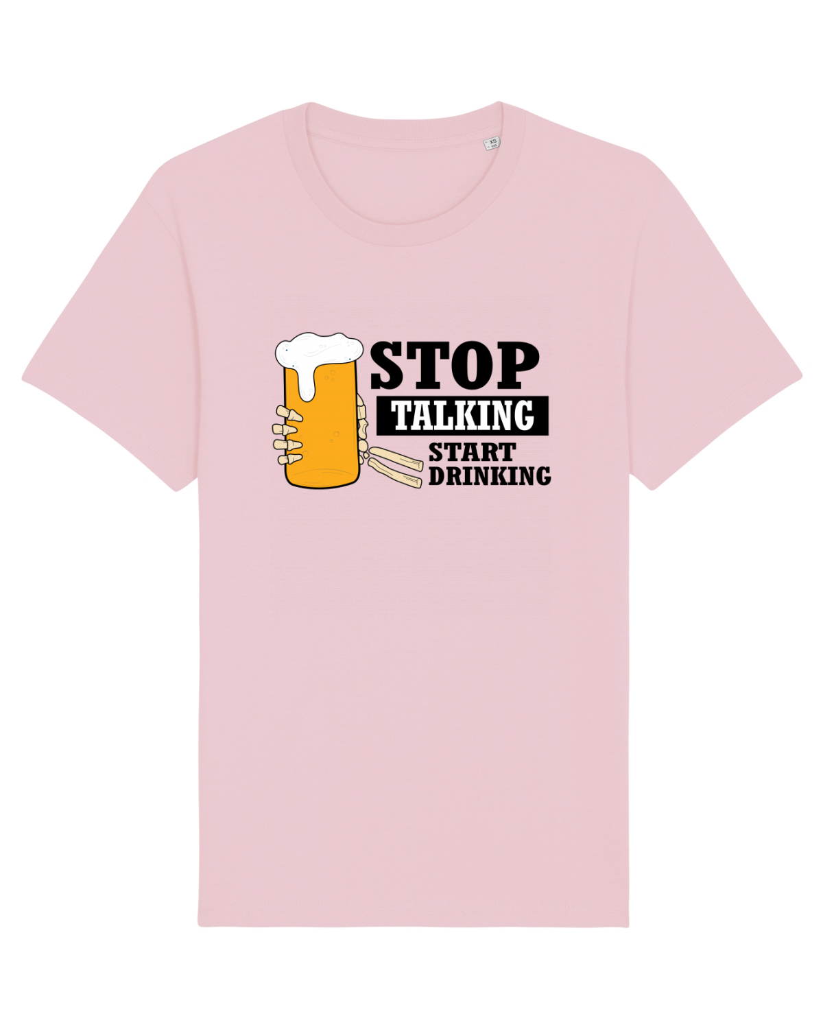 Tricou mânecă scurtă Unisex Rocker Cotton Pink