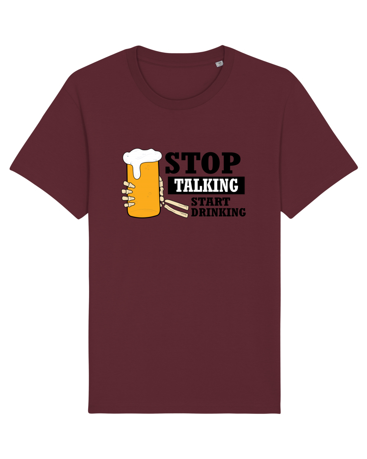 Tricou mânecă scurtă Unisex Rocker Burgundy