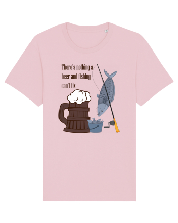 There's Nothing A Beer And Fishing Can't Fix Cotton Pink