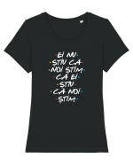 EI NU STIU CA NOI STIM CA EI STIU CA NOI STIM Tricou mânecă scurtă guler larg fitted Damă Expresser