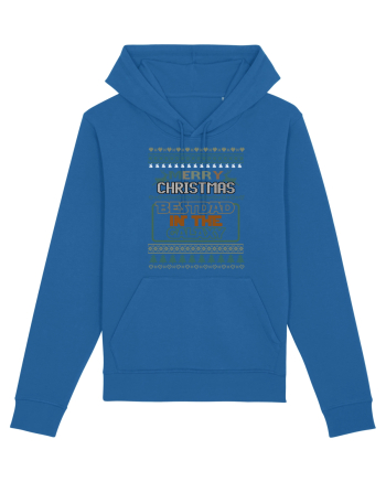 Merry Christmas Best Dad In Galaxy Royal Blue