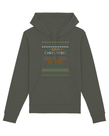 Merry Christmas Best Dad In Galaxy Khaki