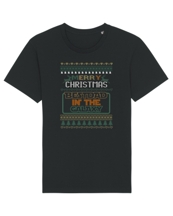Merry Christmas Best Dad In Galaxy Black