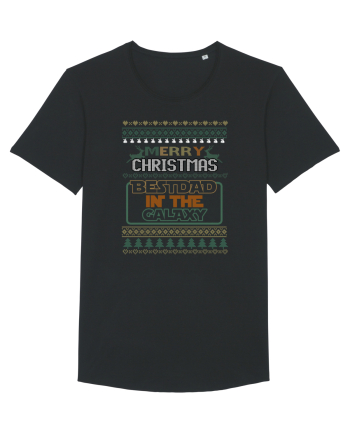 Merry Christmas Best Dad In Galaxy Black