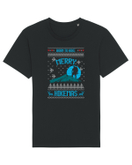 Merry Christmas Born To Hike Tricou mânecă scurtă Unisex Rocker