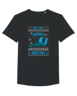 Merry Christmas Born To Hike Tricou mânecă scurtă guler larg Bărbat Skater