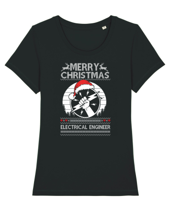 Merry Christmas Electrical Engineer Black
