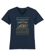Merry Christmas Fathor Tricou mânecă scurtă guler V Bărbat Presenter