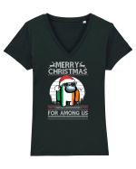 Merry Christmas For Among Us Tricou mânecă scurtă guler V Damă Evoker