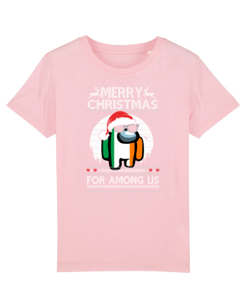 Merry Christmas For Among Us Cotton Pink