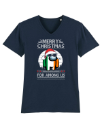 Merry Christmas For Among Us Tricou mânecă scurtă guler V Bărbat Presenter