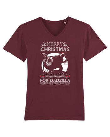 Merry Christmas For Dadzilla Burgundy