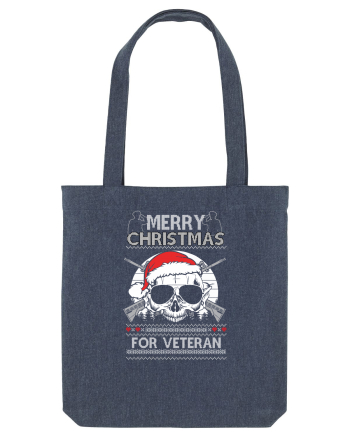 Merry Christmas For Veteran Midnight Blue