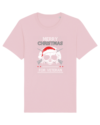 Merry Christmas For Veteran Cotton Pink
