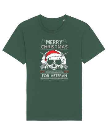Merry Christmas For Veteran Bottle Green