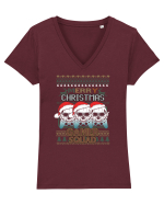 Merry Christmas Gamer Squad Tricou mânecă scurtă guler V Damă Evoker