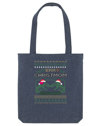 Merry Christmom Jurassic Mom Midnight Blue