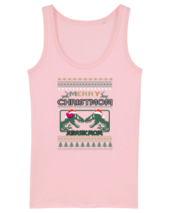Merry Christmom Jurassic Mom Cotton Pink