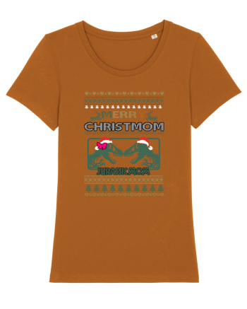 Merry Christmom Jurassic Mom Roasted Orange