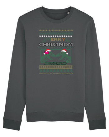 Merry Christmom Jurassic Mom Anthracite