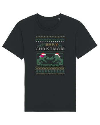 Merry Christmom Jurassic Mom Black