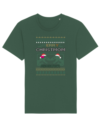 Merry Christmom Jurassic Mom Bottle Green