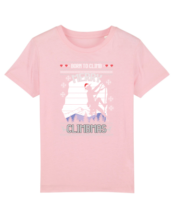 Merry Climbmas Born To Climb Cotton Pink