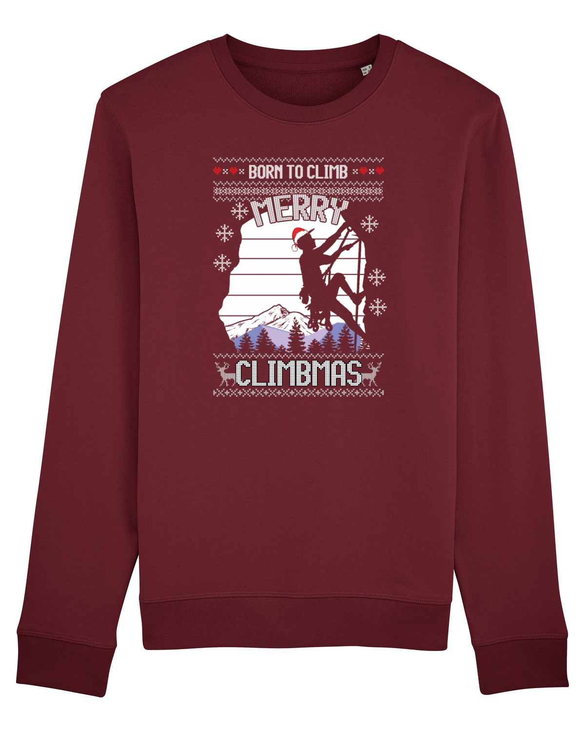 Bluză mânecă lungă Unisex Rise Burgundy