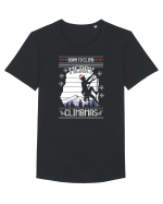 Merry Climbmas Born To Climb Tricou mânecă scurtă guler larg Bărbat Skater
