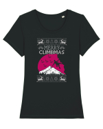 Merry Climbmas Tricou mânecă scurtă guler larg fitted Damă Expresser