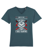Merry Firefighmas Tricou mânecă scurtă guler V Bărbat Presenter