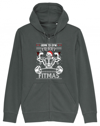 Merry Fitmas Born To Gym Anthracite