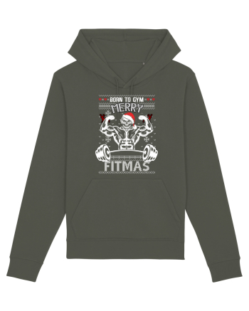 Merry Fitmas Born To Gym Khaki