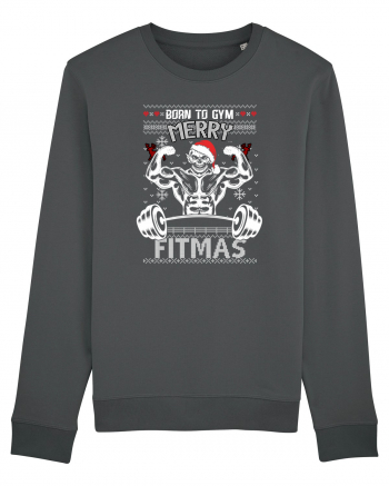 Merry Fitmas Born To Gym Anthracite