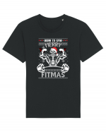 Merry Fitmas Born To Gym Tricou mânecă scurtă Unisex Rocker