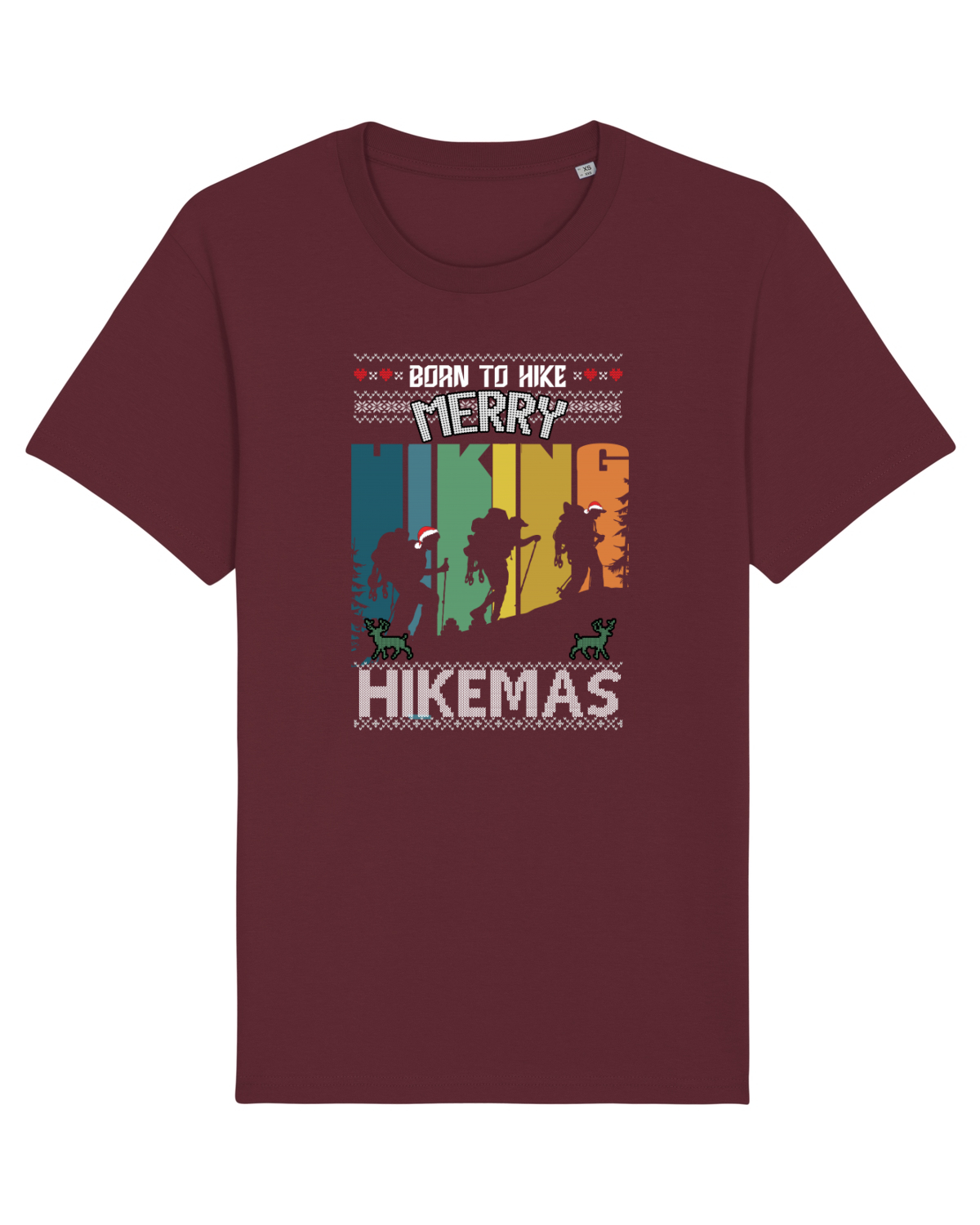 Tricou mânecă scurtă Unisex Rocker Burgundy