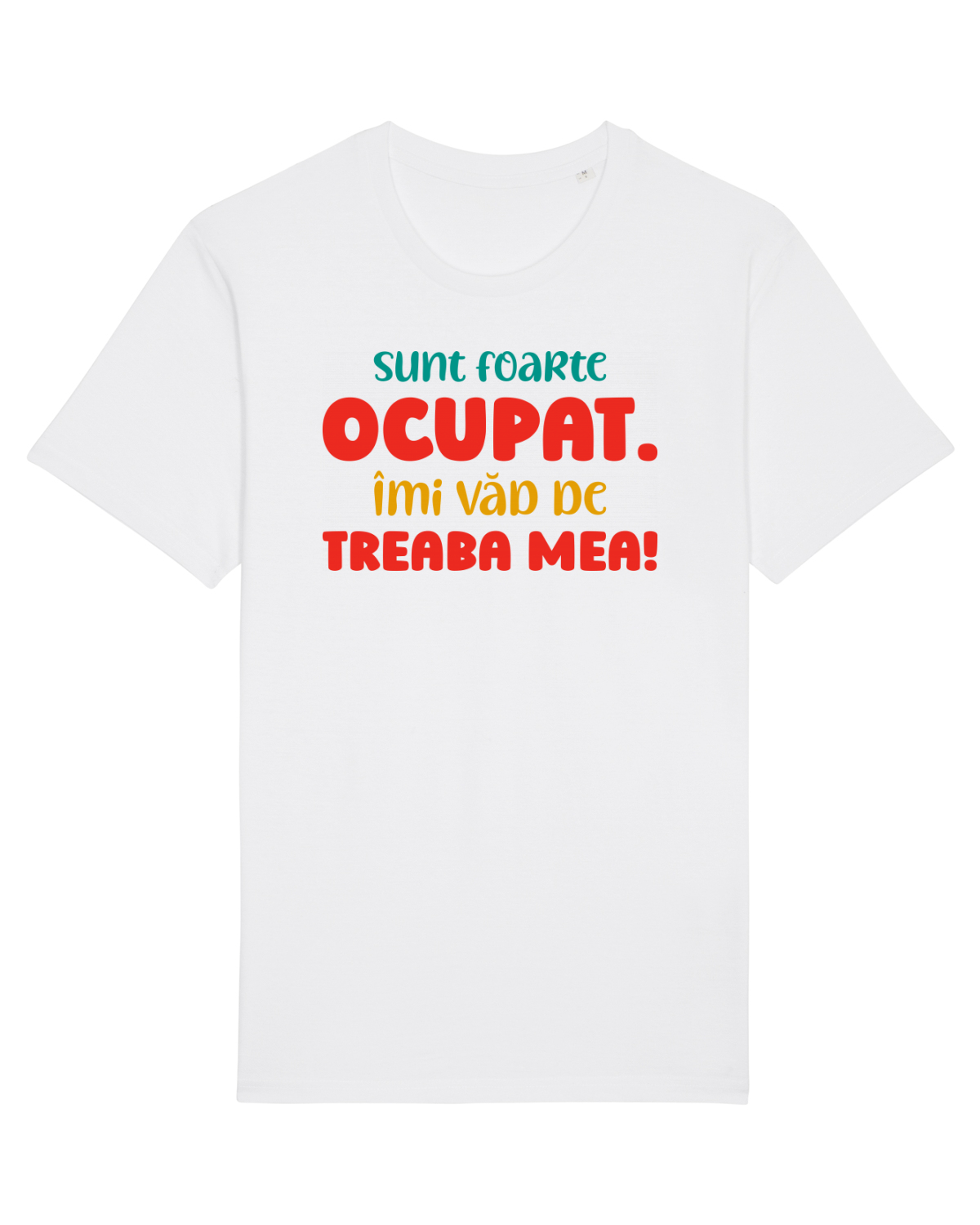 Tricou mânecă scurtă Unisex Rocker White