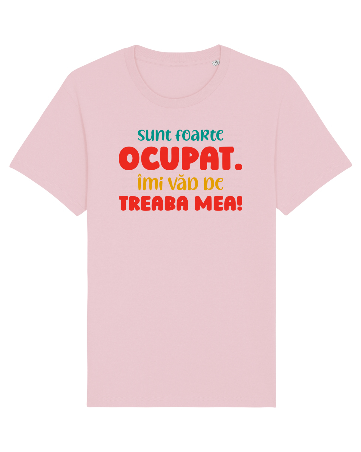 Tricou mânecă scurtă Unisex Rocker Cotton Pink