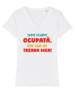 Sunt ocupată Tricou mânecă scurtă guler V Damă Evoker