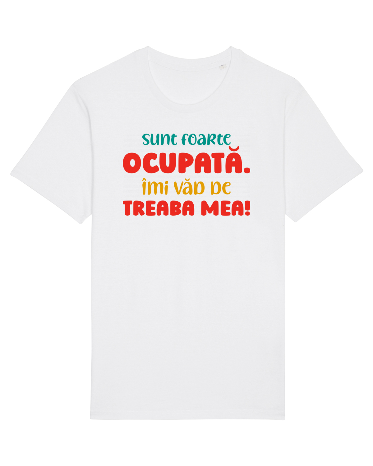 Tricou mânecă scurtă Unisex Rocker White