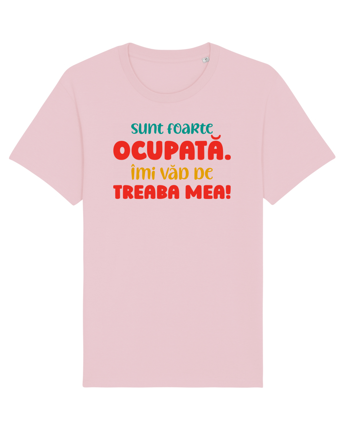 Tricou mânecă scurtă Unisex Rocker Cotton Pink