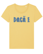 Dacă e Tricou mânecă scurtă guler larg fitted Damă Expresser