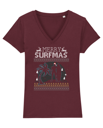 Merry Surfmas Burgundy