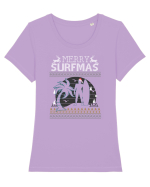 Merry Surfmas Tricou mânecă scurtă guler larg fitted Damă Expresser