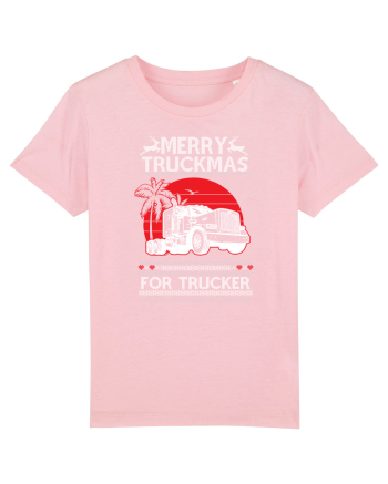 Merry Truckmas For Trucker Cotton Pink