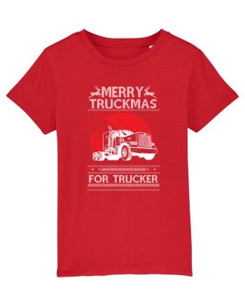 Merry Truckmas For Trucker Red