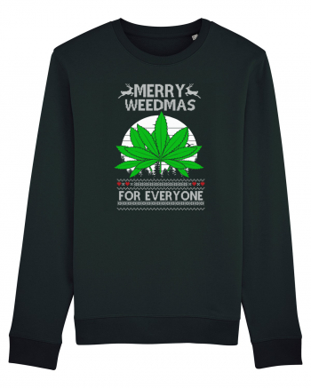 Merry Weedmas For Everyone Bluză mânecă lungă Unisex Rise