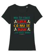 Nu te înjur Tricou mânecă scurtă guler larg fitted Damă Expresser