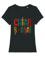Chiar ș-așa! Tricou mânecă scurtă guler larg fitted Damă Expresser
